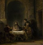 Les pelerins d'Emmaüs - Rembrandt
