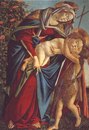 Vierge &agrave; l'nfant et un ange - Sandro Botticelli