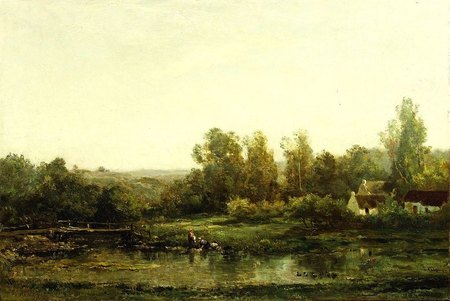 Les Blanchisseuses (1870-1874), huile sur toile, 53 x 80 cm, New York, The Frick Collection