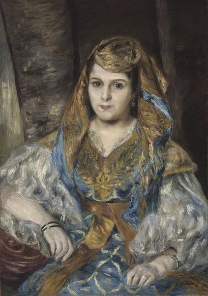 Pierre-Auguste Renoir, Portrait de Mme Clémentine Valensi Stora (lAlgérienne), 1870 Huile sur toile, 84,5 x 59,7 cm  - Fine Arts Museums of San Francisco