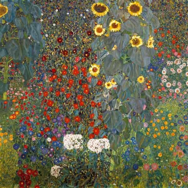 Le Jardin aux tournesols -Gustav Klimt