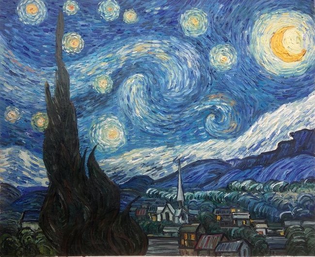 Nuit étoilée d'après Van Gogh