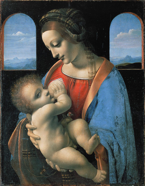 Madonne Litta attribué à Leonard de Vinci