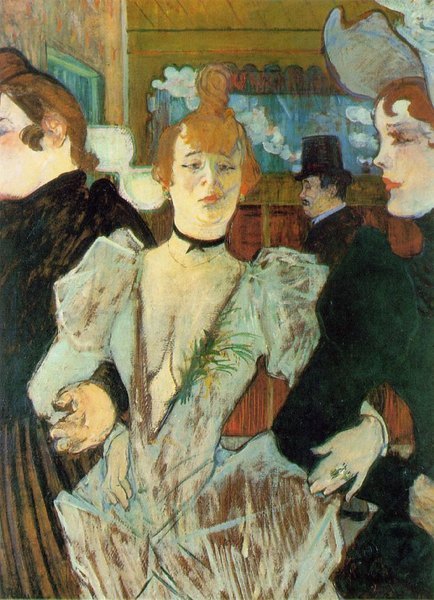 La Goulue arrivant au Moulin Rouge - Henri de Toulouse-Lautrec