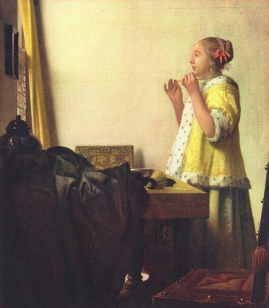 Dame au collier de perles - Jan Vermeer