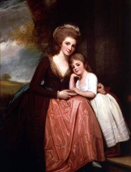 Mme Bracebridge et de sa fille Mary - Georges Romney