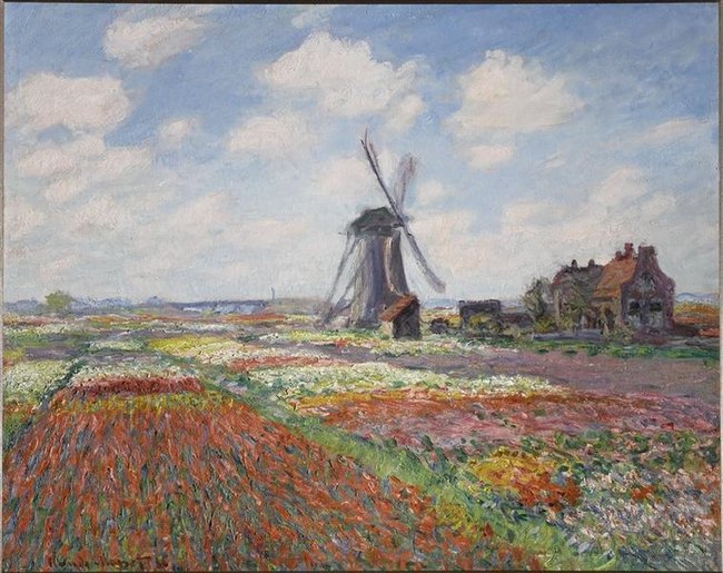 Champs de tulipes en Hollande - Claude Monet