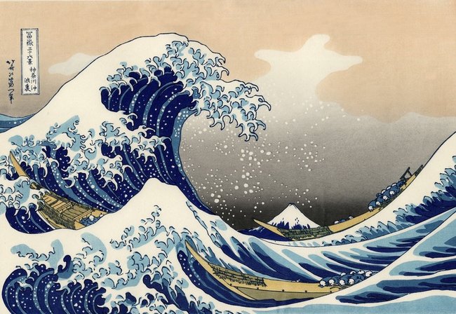 la grande vague de Kanawaga - Hokusai