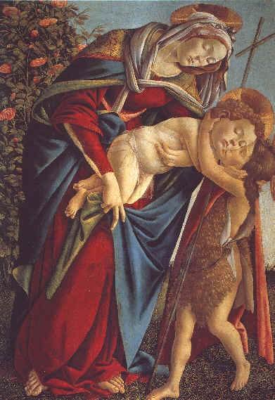 Vierge à l'nfant et un ange - Sandro Botticelli