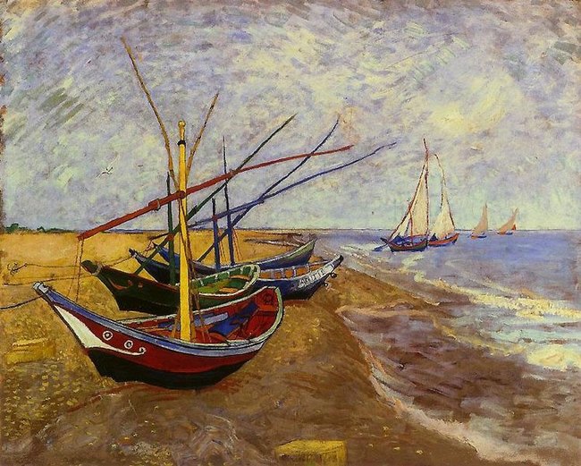 Barques aux Saintes Marie -Vincent Van Gogh
