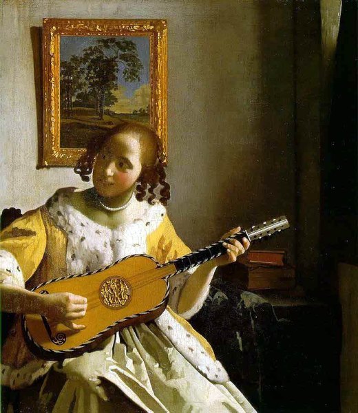 La joueuse de guitare - Jan Vermeer
