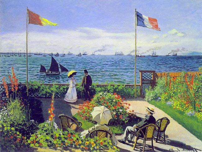 Terrasse à Sainte-Adresse -Claude Monet