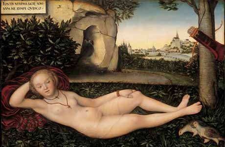 Nymphe du Printemps - Lucas Cranach
