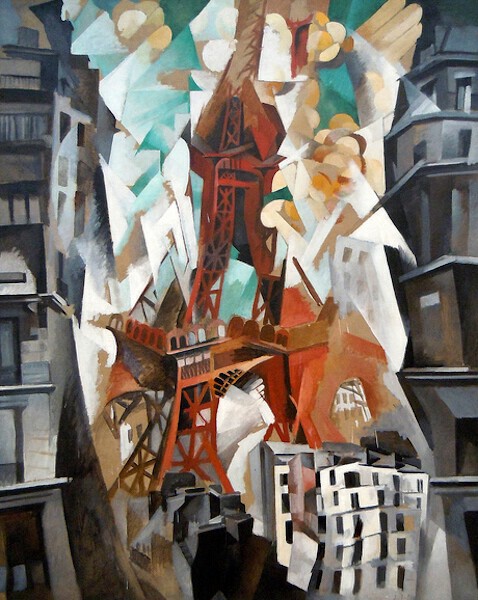 La Tour Eiffel rouge - 1911 - Robert Delaunay