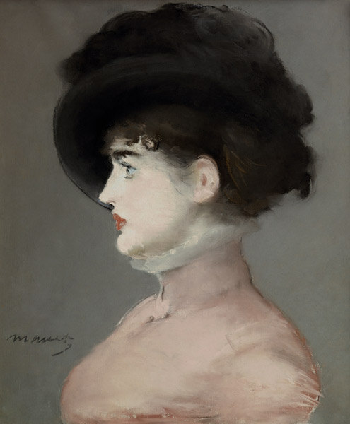 La dame au chapeau noir Irma Brunner -  Manet