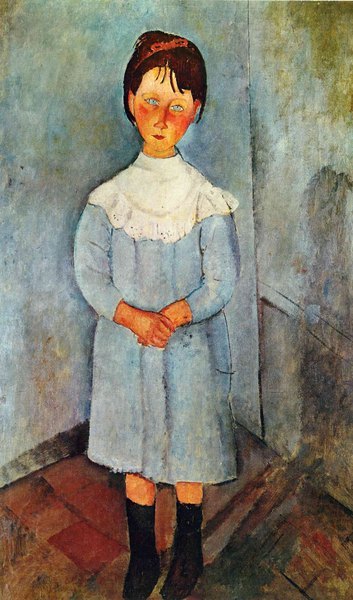 la petite fille en bleu - Amedeo Modigliani