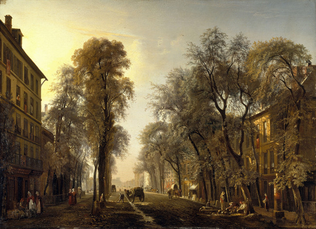 Le boulevard Poissonnière en 1834 - Dagnan Isidore