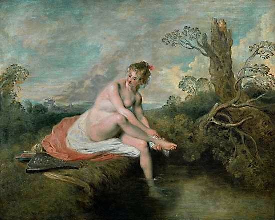 Diane au bain - Jean Antoine Watteau