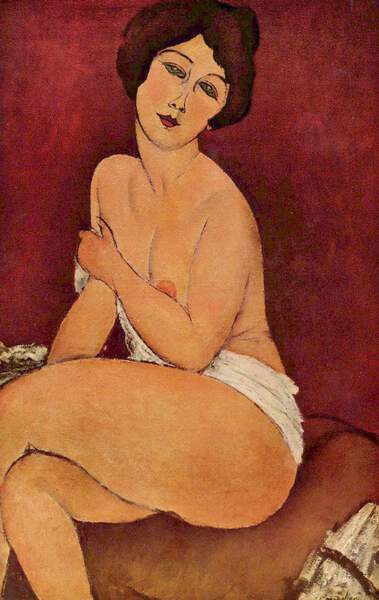 Séance de nu féminin - Modigliani Amédeo