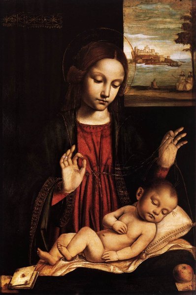 Vierge au voile - Bergognone Ambrogie