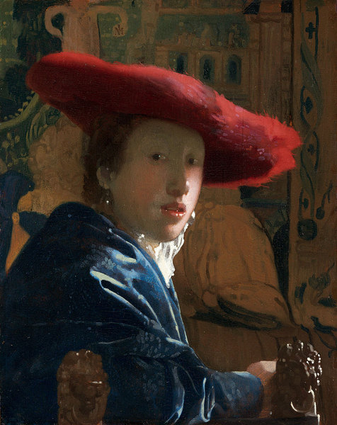 Fille au chapeau rouge - Vermeer