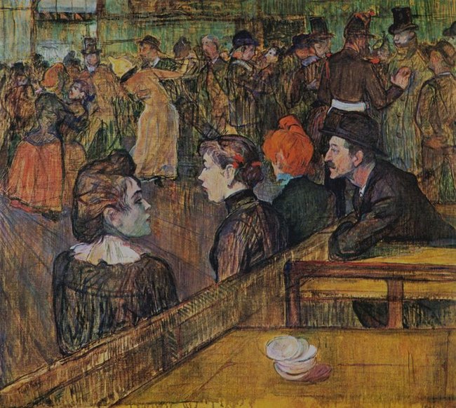 Au bal du Moulin de la Galette -Henri de Toulouse Lautrec