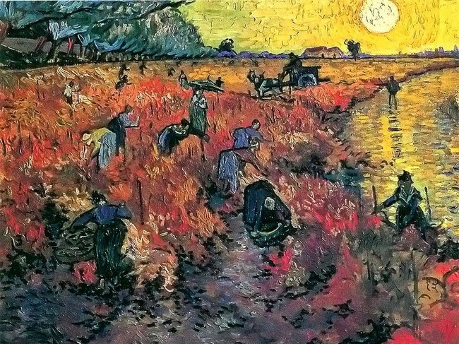 Les vignes rouges - Van Gogh