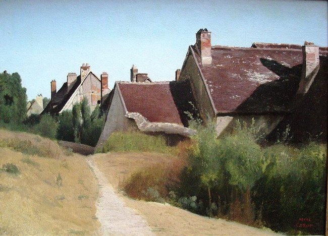 Maisons près d'Orléans  - Camille Corot