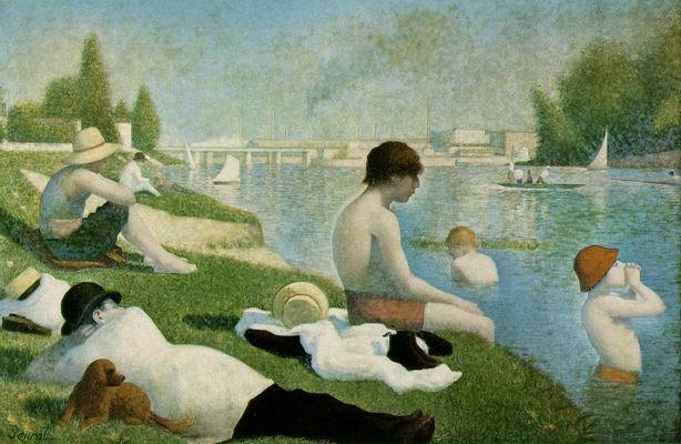 Une baignade ,Asnières - Georges Seurat