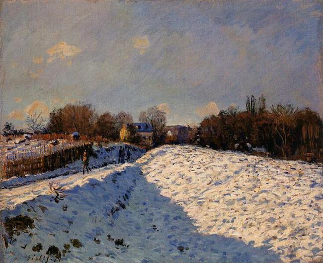 Effet de neige à Argenteuil - Alfred Sisley