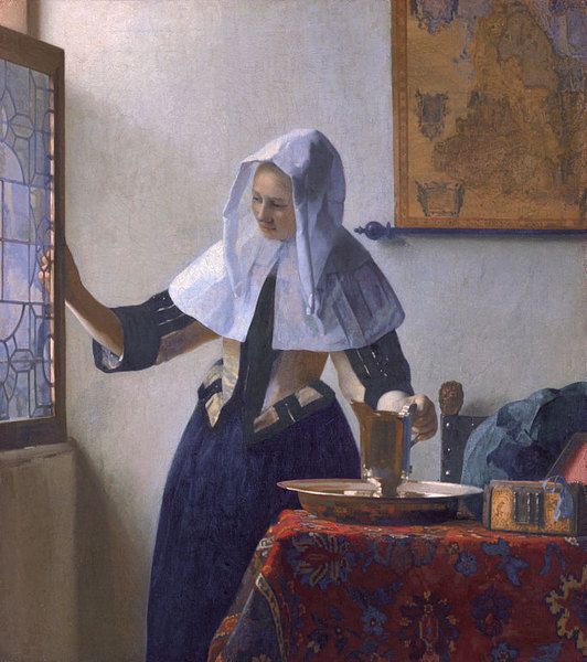 Jeune fille à l'aiguière - Jan Vermeer