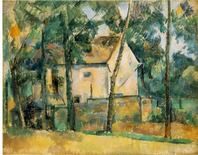 Maisons et arbres -Paul Cézanne