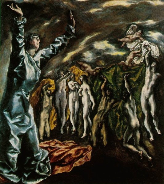 Vision de St Jean - El Greco