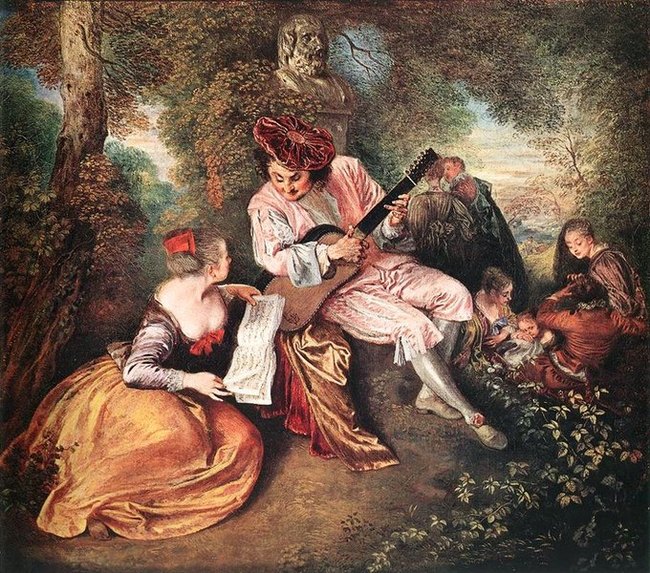 La gamme d'amour - Jean Antoine Watteau