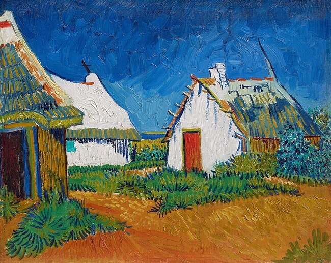 Mas blancs aux Saintes Maries - Vincent Van Gogh