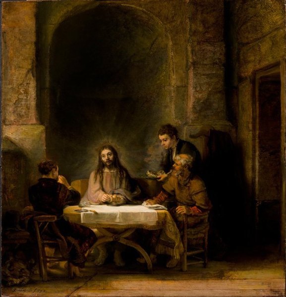 les pelerins d'Emmaus -Rembrandt