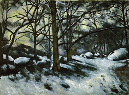 Neige fondante à Fontainebleau - Paul Cézanne - 1879/80 - huile sur toile 73,5 x100,7 cm - MMA New York
