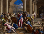 e Christ chassant les marchands du temple - Le Gréco ( Version 2)