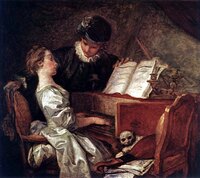 La leçon de musique  - Fragonard