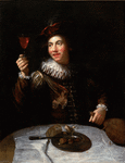 Alexis Grimou, Le buveur - 1704 - huille sur toile -  112 x 87,5cm 