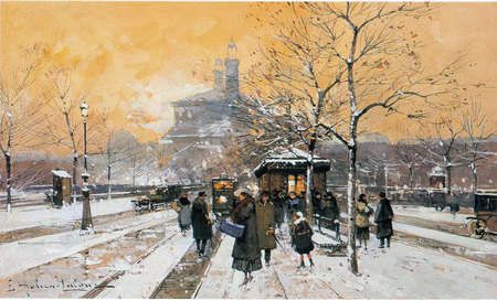 Vue de Paris - Eug&egrave;ne Galien Lalou