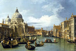 Canaletto -Le grand canal et l'église de la salute -Canaletto