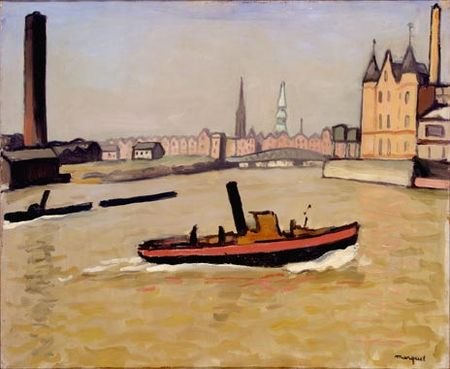 Le port de Hambourg - Albert Marquet
