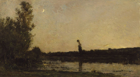 Cr&eacute;puscule (1866), huile sur panneau, 45 x 81.5 cm, Baltimore, Walters Art Museum