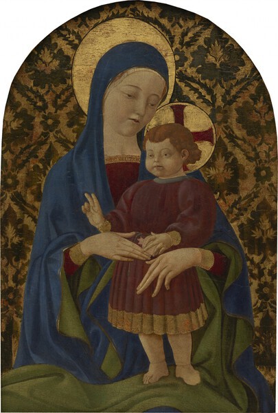 Vierge &agrave; l�Enfant Paolo Uccello, (Florence, vers 1397 � 1475) vers 1433-1434 Tempera et or sur panneau 45,1 x 30,8 cm Collection Alana, Newark, DE, &Eacute;tats-Unis