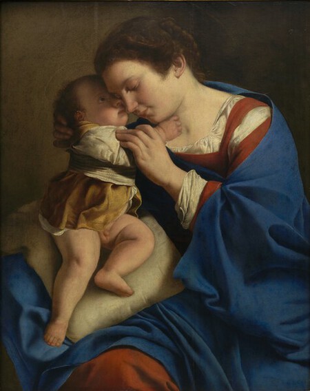 Orazio Gentileschi, (Pise, 1563 � Londres, 1639), La Vierge et l�Enfant, vers 1610-1612 Huile sur panneau, 91,4 x 73 cm, Collection Alana, Newark, DE, &Eacute;tats-Unis