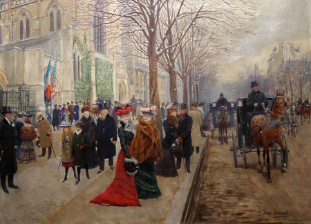 Apr&egrave;s l'office, cath&eacute;drale am&eacute;ricaine - 1900 - Mus&eacute;e Carnavalet - Paris