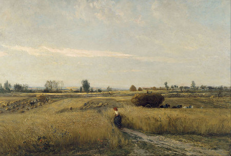 Moisson (1851), huile sur toile, 135 x 196 cm, Paris, mus&eacute;e d'Orsay.