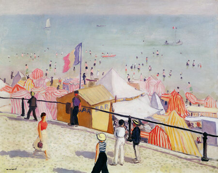 Et&eacute; , la plage aux Sables d'Olonne - Albert Marquet