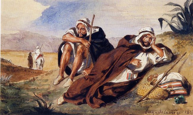 Les arabes d'Oran  - Eug&egrave;ne Delacroix